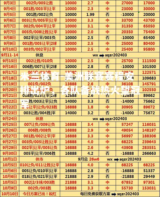 美洲联赛赛程安排出炉，各队备战热火望冠军