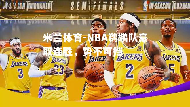 NBA鹈鹕队豪取连胜，势不可挡